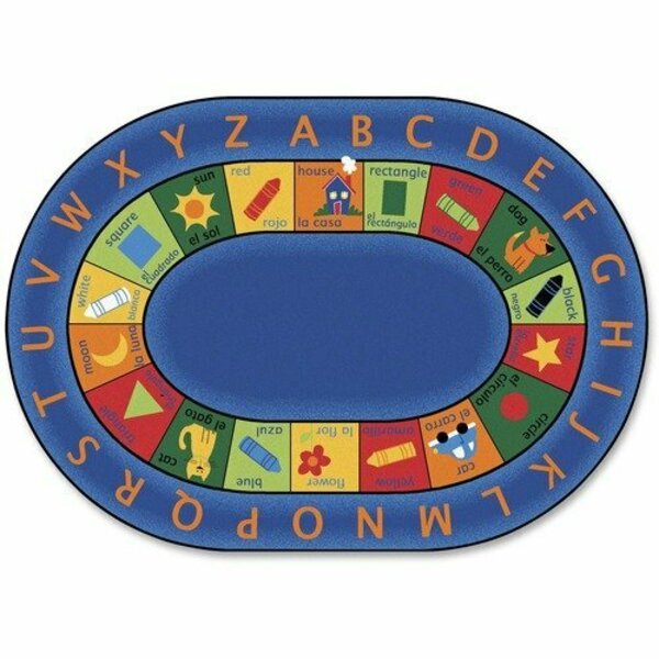 Carpets For Kids Circletime Rug, Bilingual, Oval, 8ft 3inx11ft 8in CPT9508